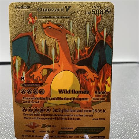 v evolution charizard v gold lv 91|charizard v gold for sale.